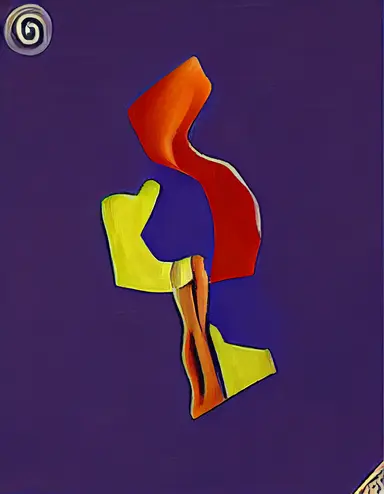 A painting by Willem De Kooning and Dana Schutz. 3D 1990s Clipart