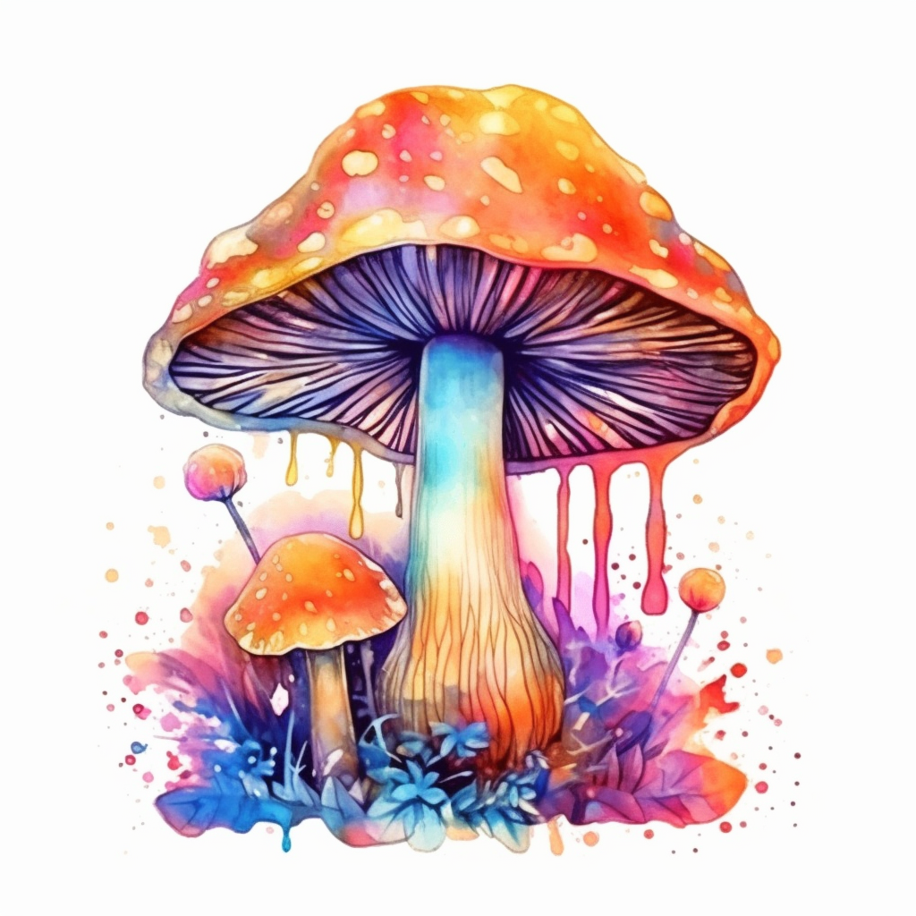 A whimsical watercolor clipart image capturing the essence of a magic ...