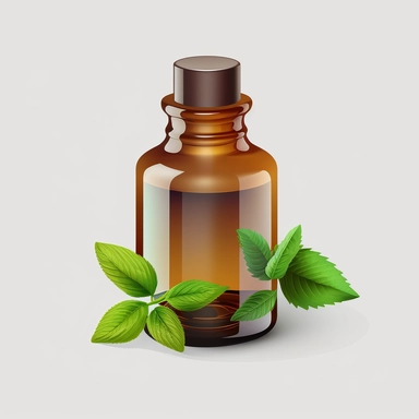 One essential oil bottle clipart, hd, vector illustration, white background