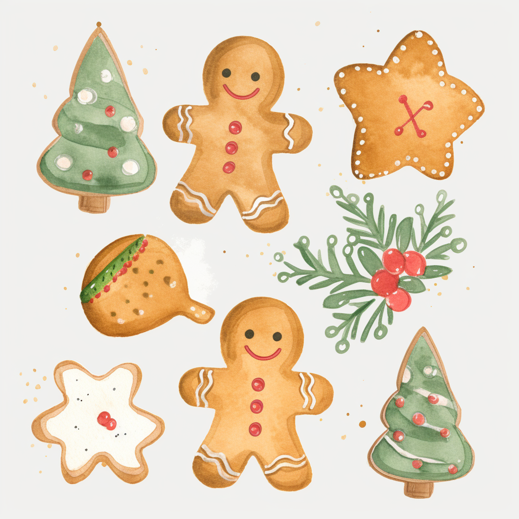 christmas cookie cliparts