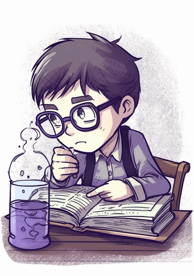 boy in glasses watching computer clipart 2, in the style of sōsaku hanga, chemical reactions, fine attention to anatomy, energetic mark making, carved books, purple, seapunk
