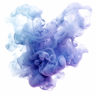 smoke blue colors, clipart, intense white and deep pastel colors, dnd, watercolor, no background, isolated on a white background, self contained, well defined edges, by amy sol and magali villeneuve and susan bourdet and ross tran, spaced out, glowy, intricate, 8k