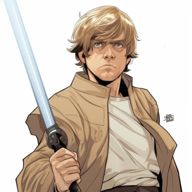 luke skywalker clipart by Terry Dodson