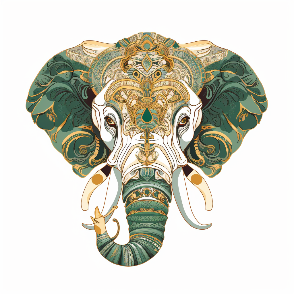 green elephant cliparts