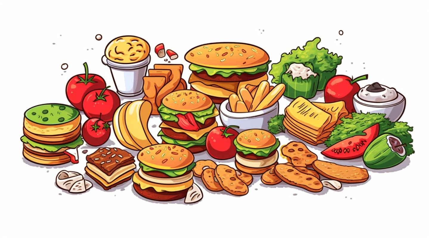 food graphics cliparts