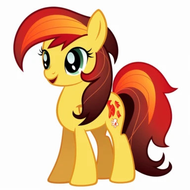 My Little Pony, Clipart, MLP OC, Vector, Sunset Shimmer, Cartoon, Front View