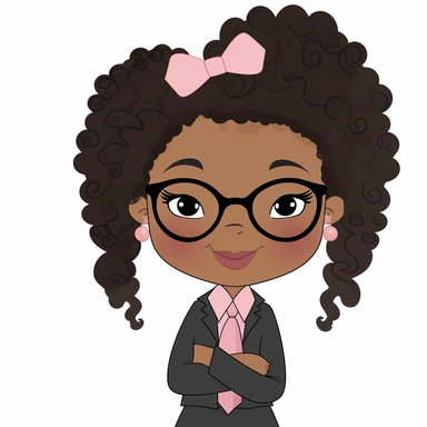 imagination, Boss lady black girl clipart, white background