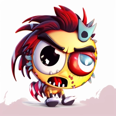 cute Monster High Chibi style,Halloween style, white background,clipart watercolor illustration, single object, high definition, white background for removing background