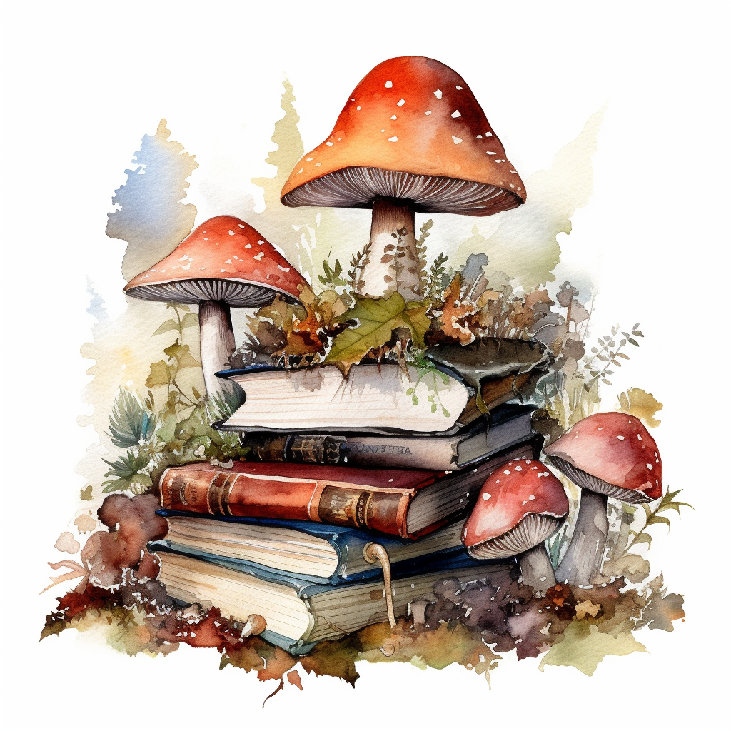 mushroom home cliparts