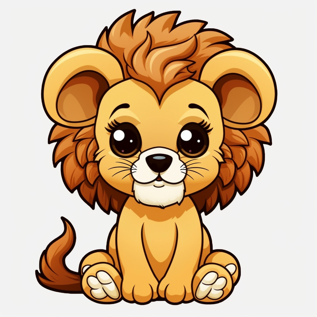 cartoon lion clipart