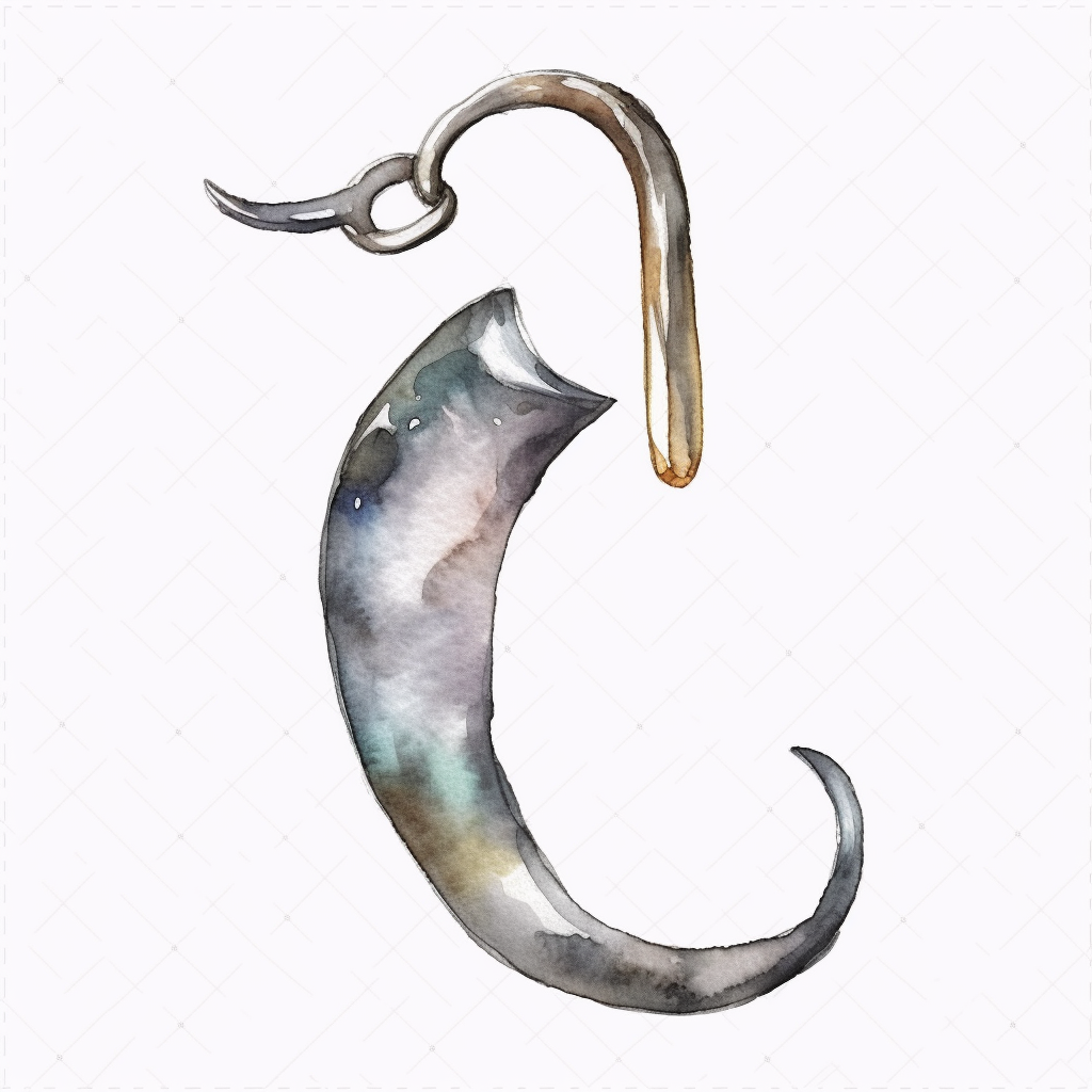 fishing hook cliparts