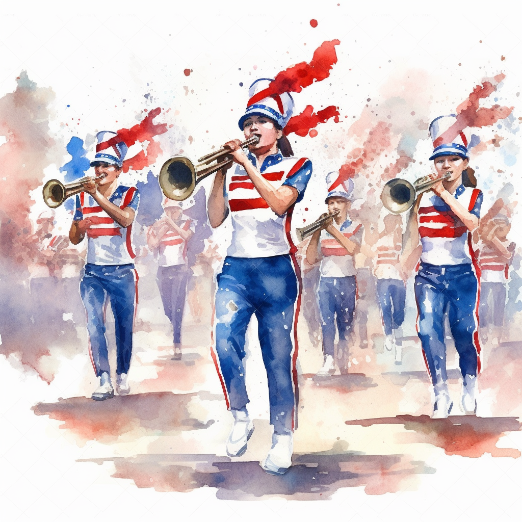 marching band clipart