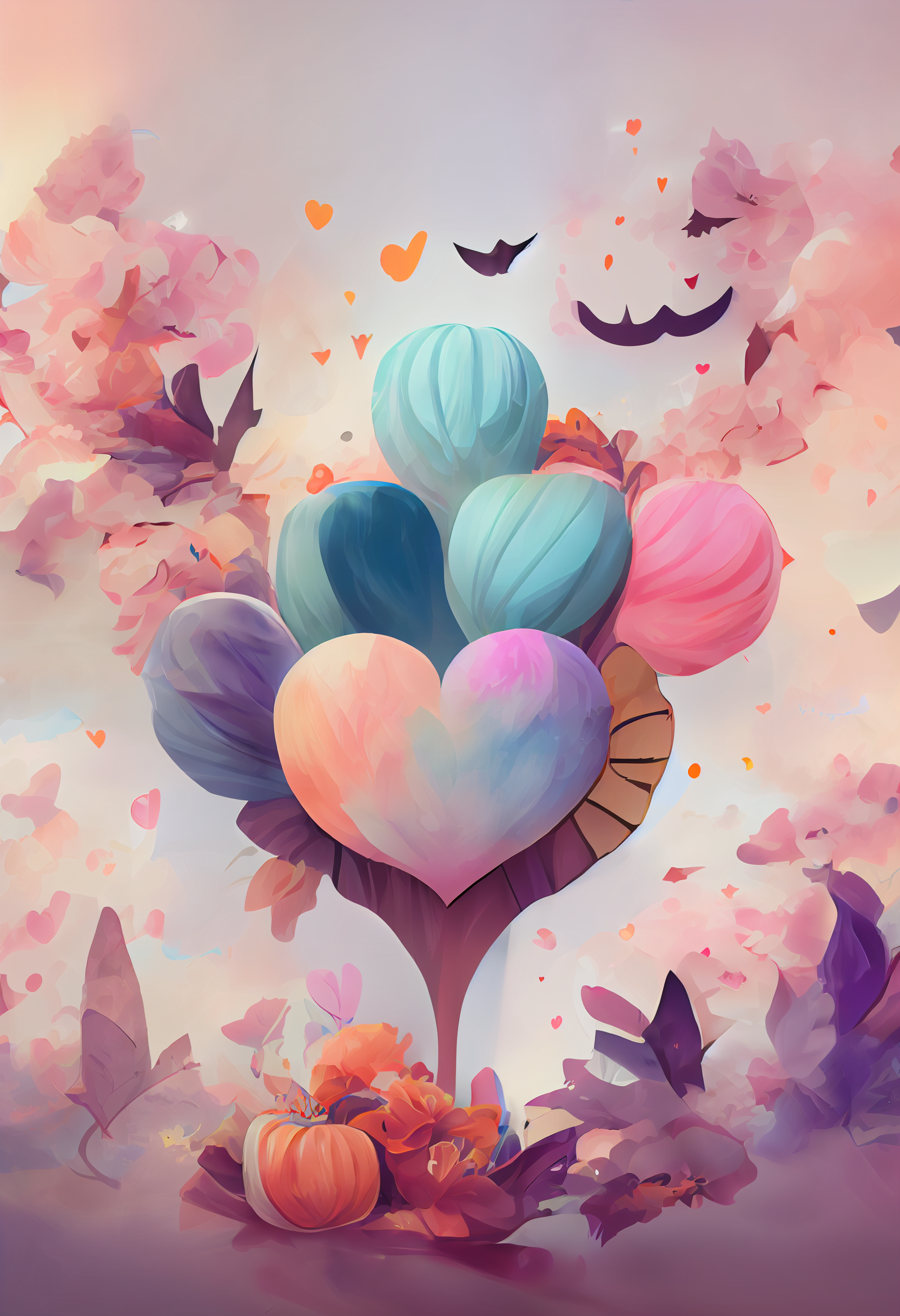 halloween heart cliparts