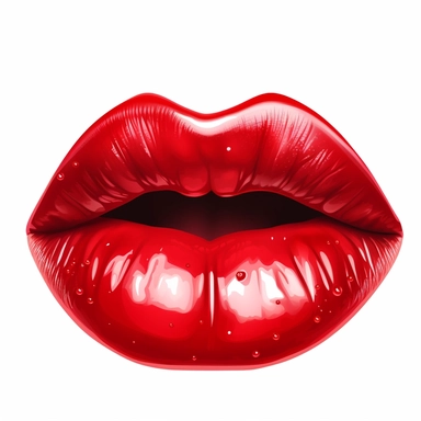 clipart,red vulopulos lips, biting lips