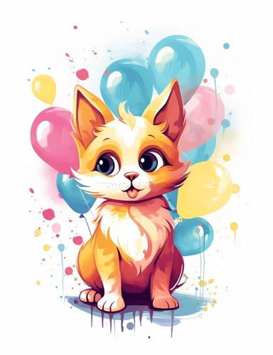 clipart cat tow colors a side whole body for children's book cover page, white background, vector, high resolution with text
