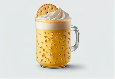 sugar cookie beer pint with foam shape and yellow shiny glazing - sweet dessert transparent illustration - cookie decoration pub beverage - transparent background png food illustration clipart , .highly detailed, + cinematic shot + photo taken by sony + incredibly detailed, sharpen details + highly realistic + professional photography lighting + lightroom + behance photography unsplash