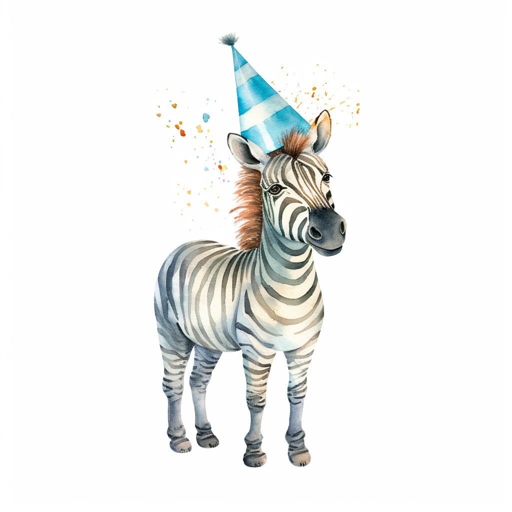 cute zebra clipart