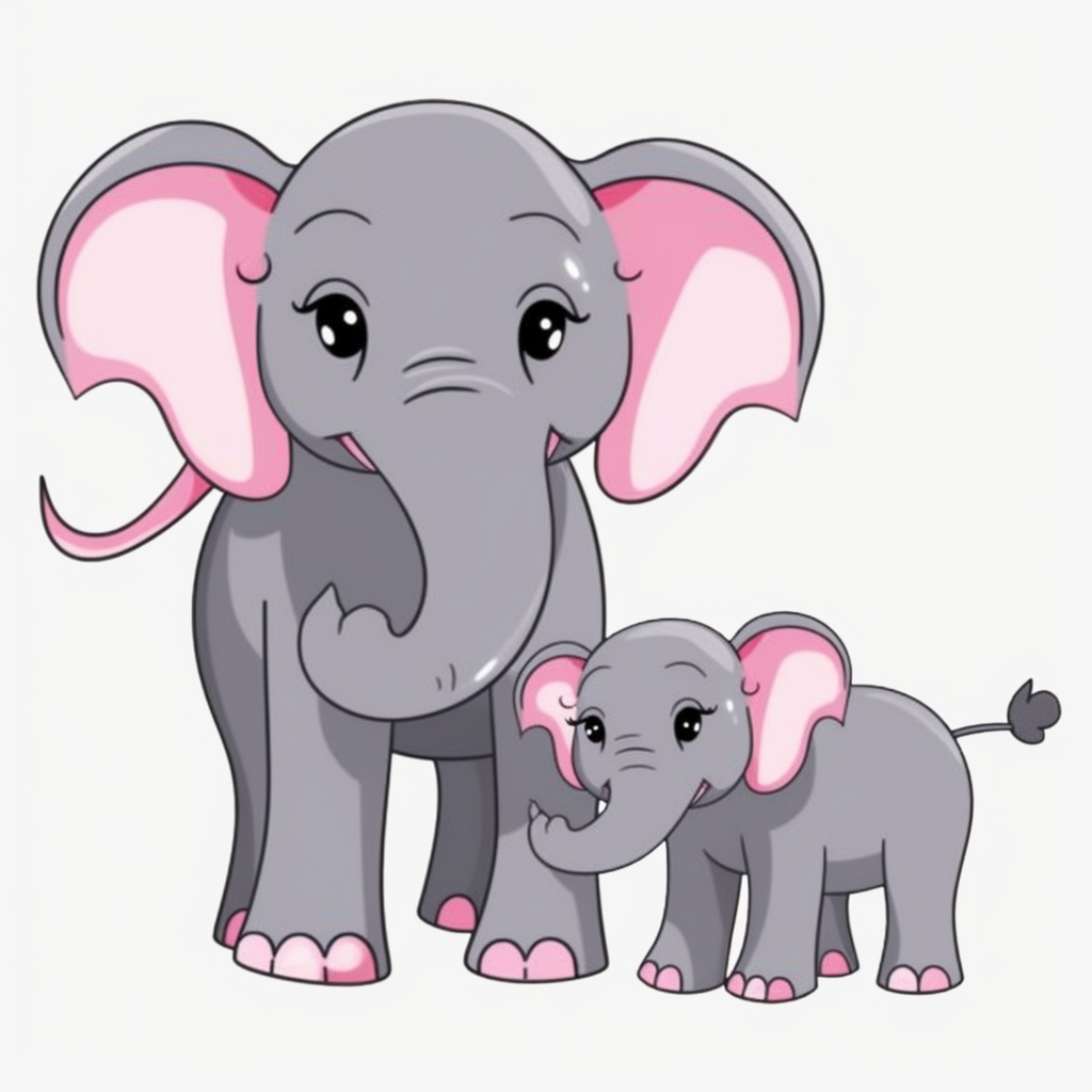family animal cliparts