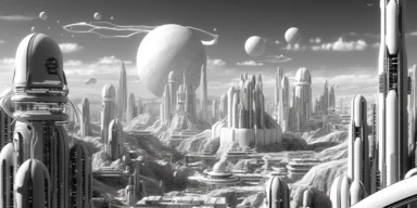 city of mars, clipart, white,
