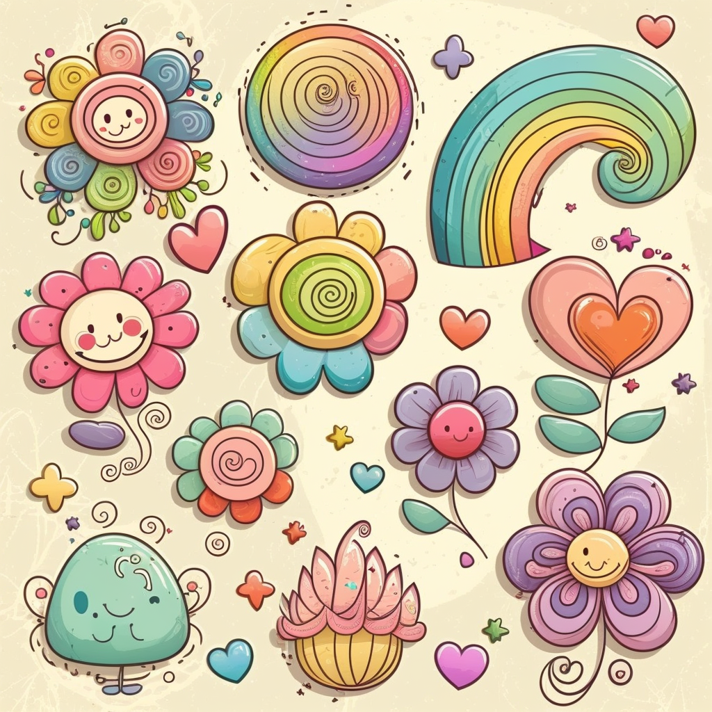 heart swirl cliparts