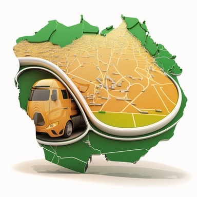 a clipart of the saudi arabia map in oval shape included fuel station inside