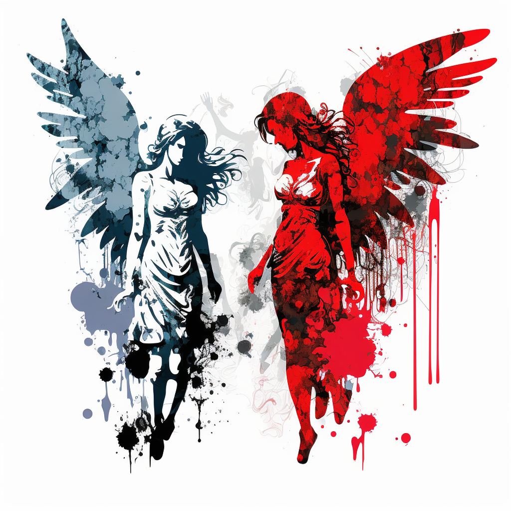 devil angel cliparts