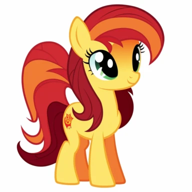 My Little Pony, Clipart, MLP OC, Vector, Sunset Shimmer, Cartoon, Front View