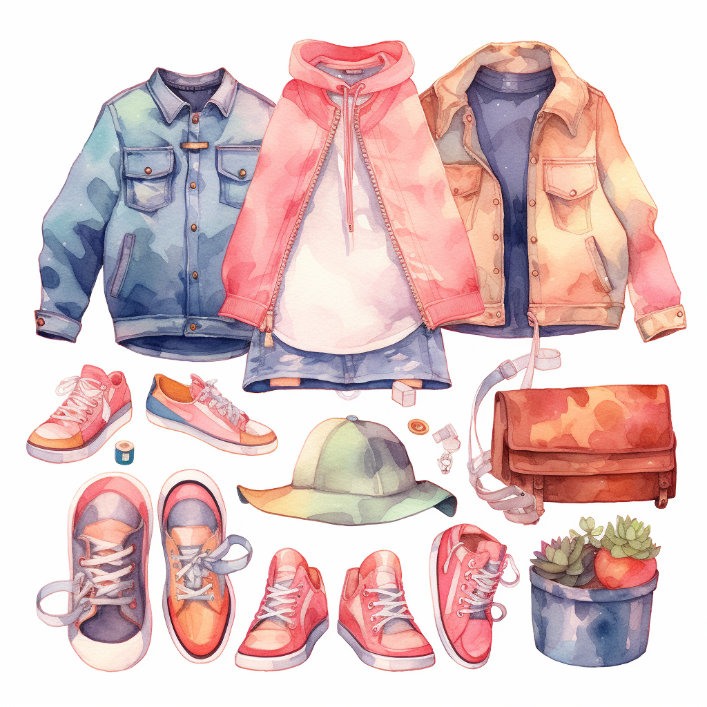 girls shoe cliparts