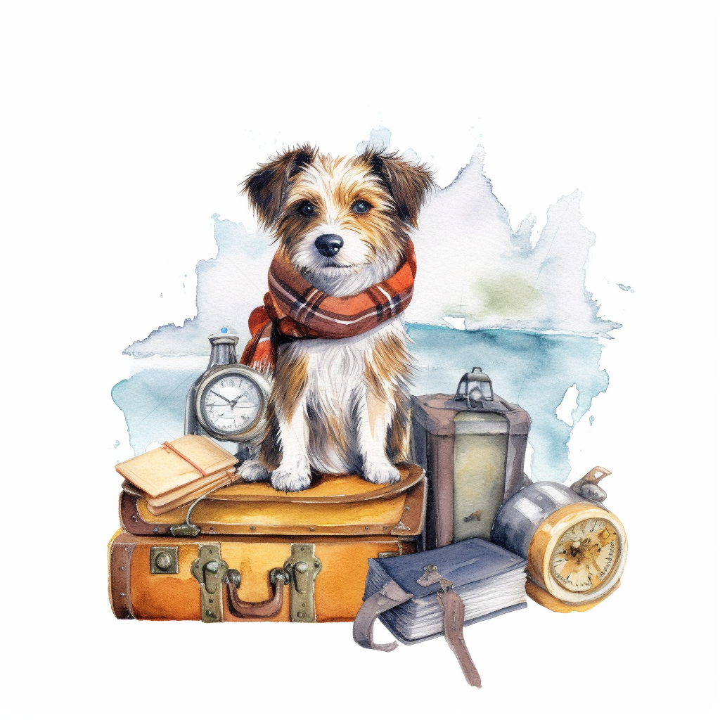 holding dog cliparts