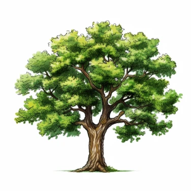 Oak tree clipart, hd
