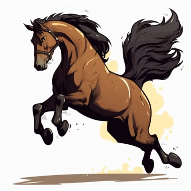 horse kick clipart
