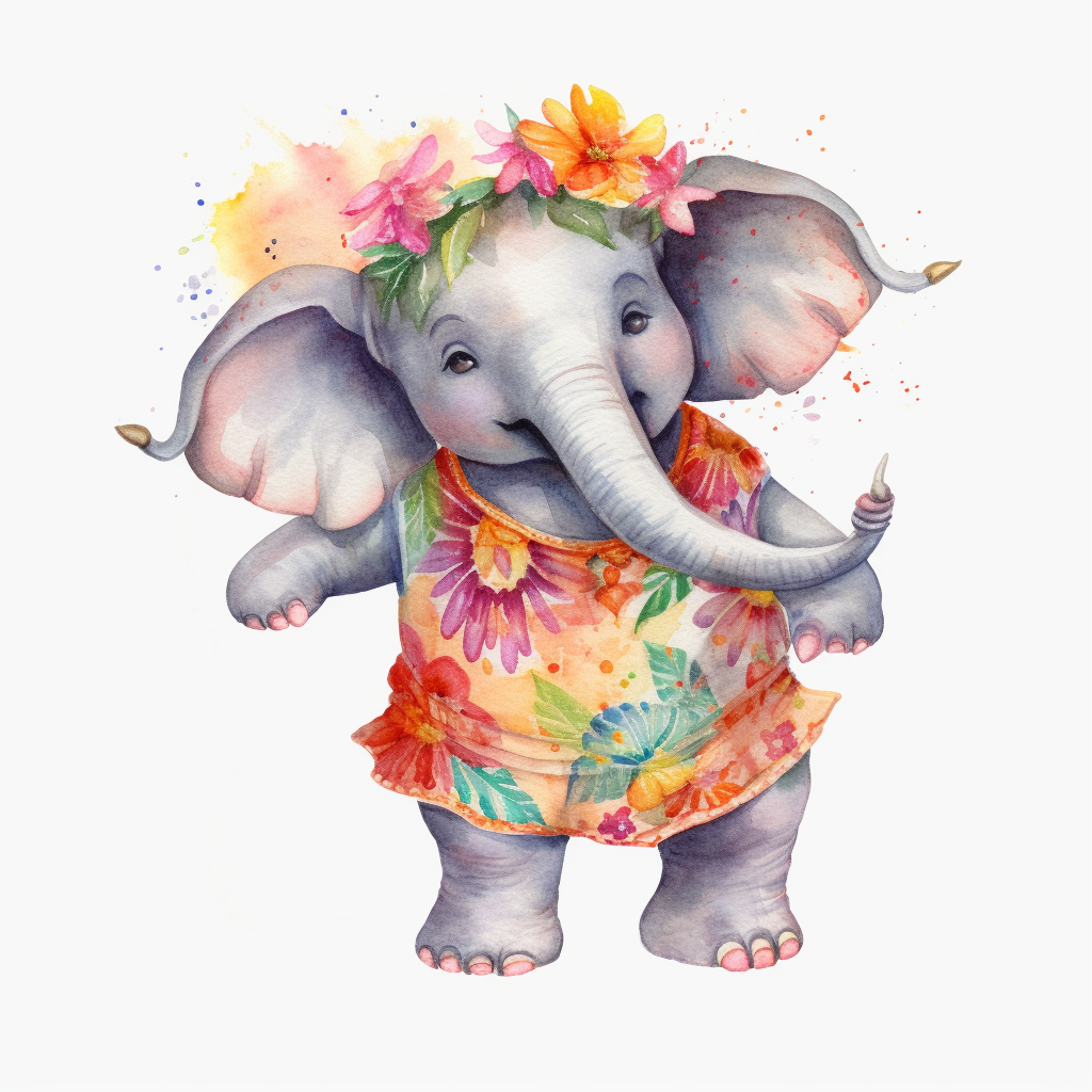 cute hawaiian cliparts