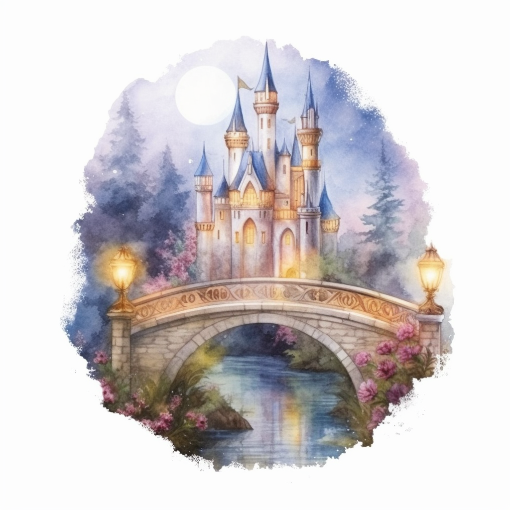 forest bridge cliparts