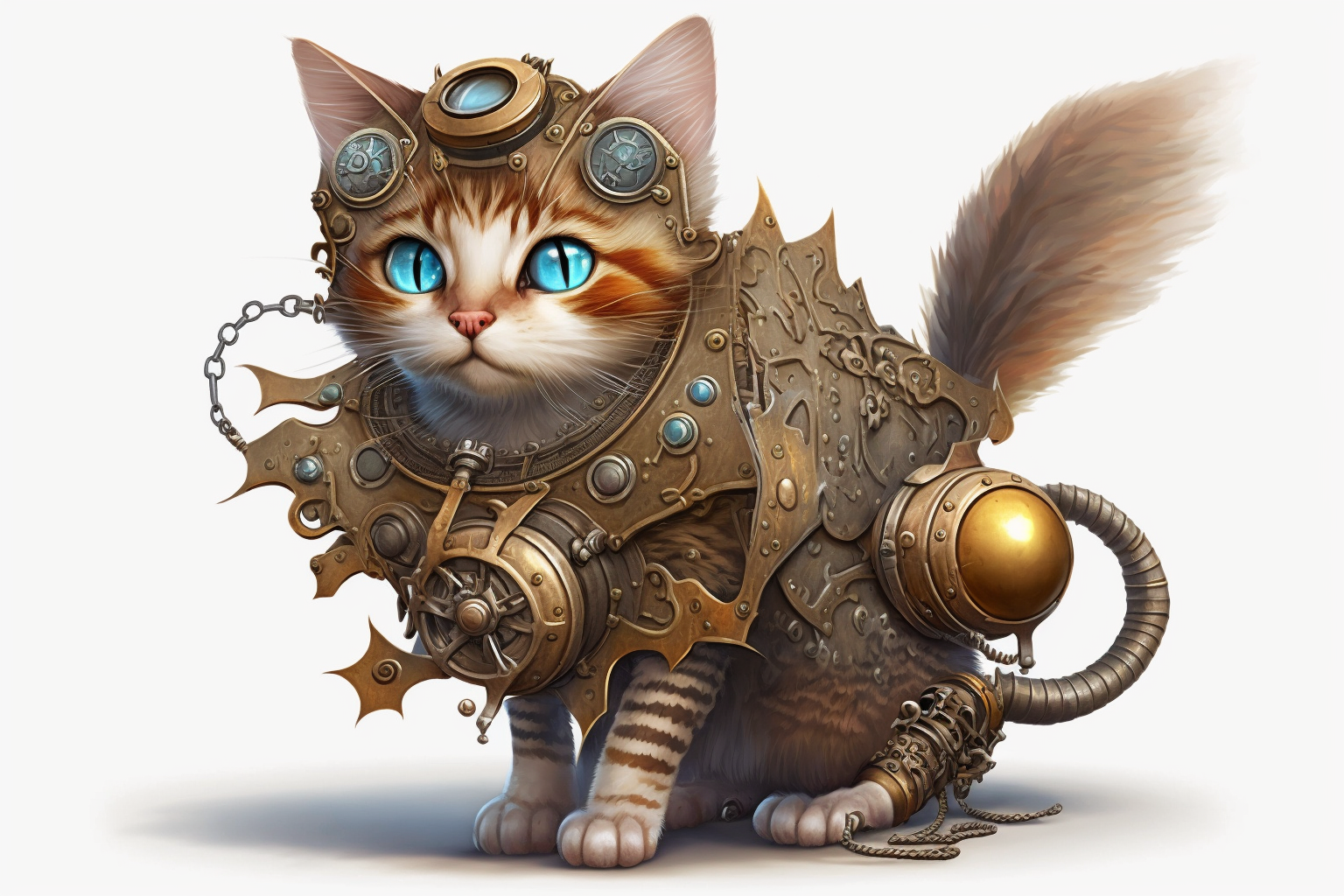 cat mechanic cliparts