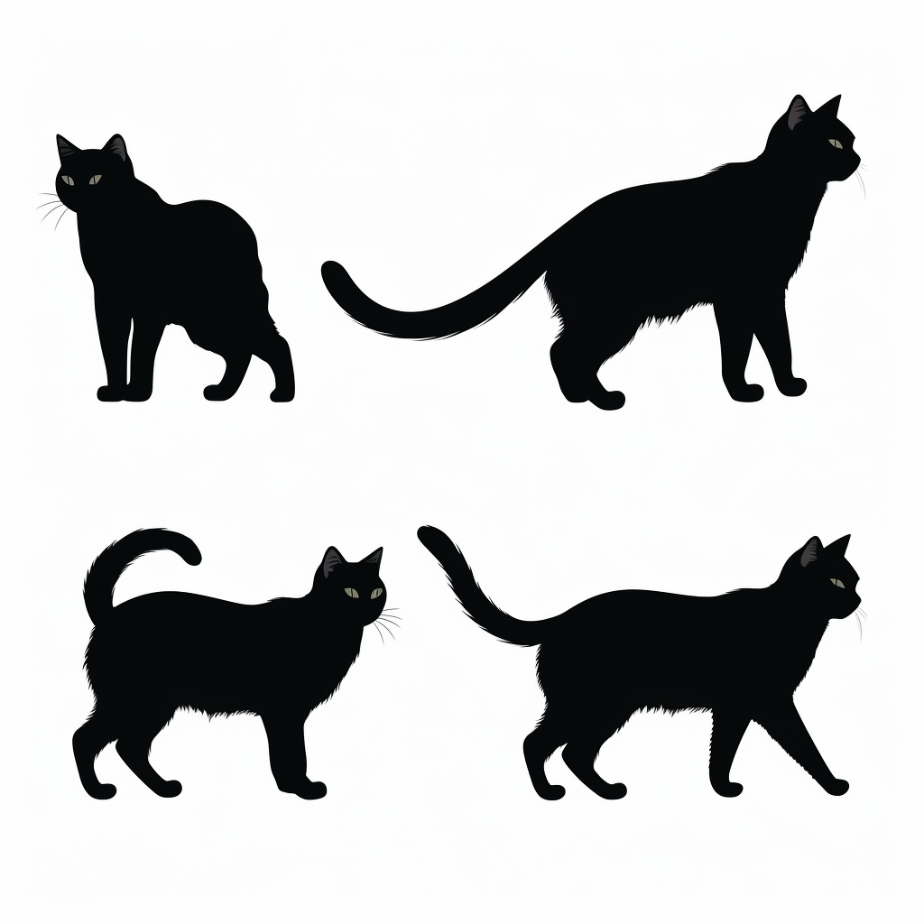 cat profile cliparts