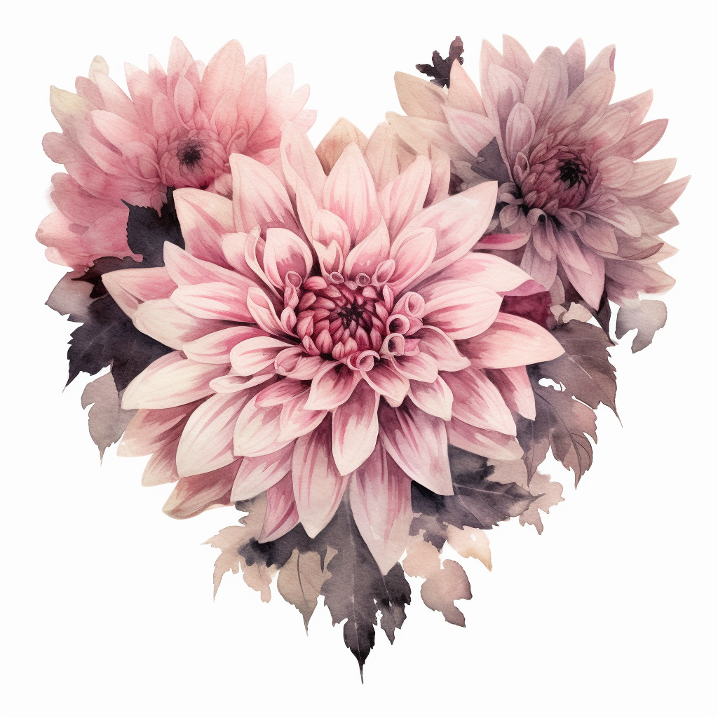 cliparts pink dahlia
