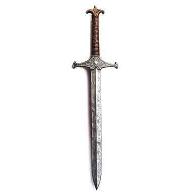 1 image of an ancient Greek sword, vintage style, white background, clipart