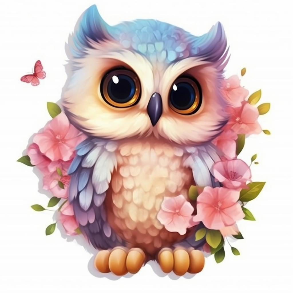 baby owl clipart