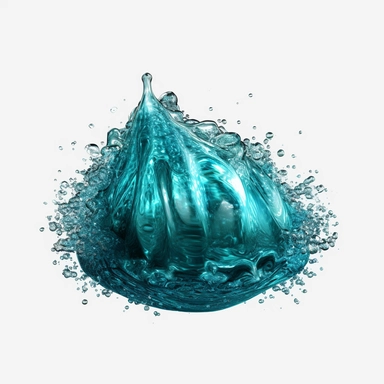 shimmering aquamarine stone Moist Dancing-like the sparkling water of the blue sea symbolizing birth clipart