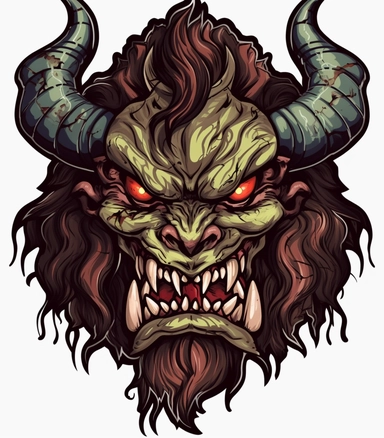 dark fantasy demon png clipart monster, in the style of bold outline eSports logos, peter howson, john brack, art of the congo, depiction of animals, ratcore, grid-based