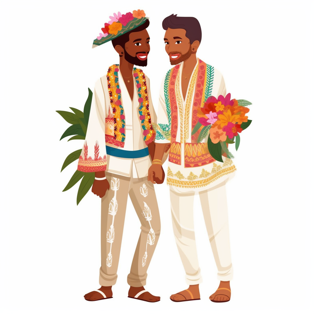 gay wedding cliparts