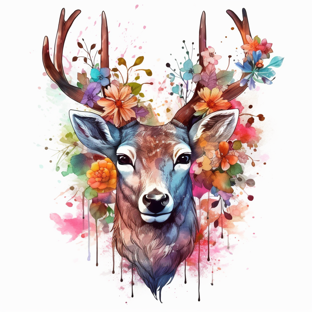 deer head cliparts