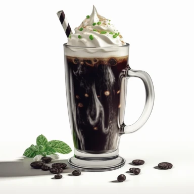 ultra realistic, white background, clip art, menu items, irish carbomb, hyper realism