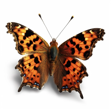 Comma BUTTERFLY clipart realistic , 8k