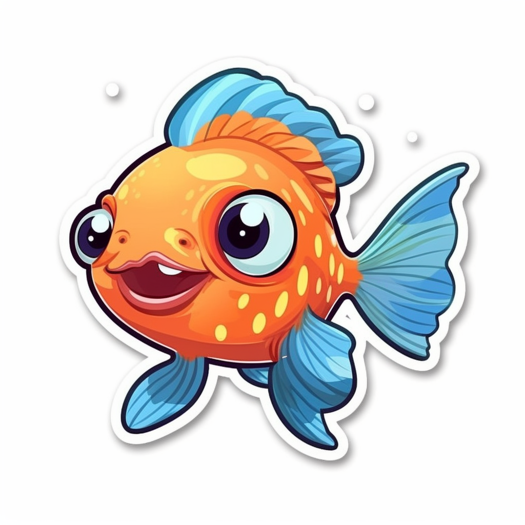 funny fish clipart