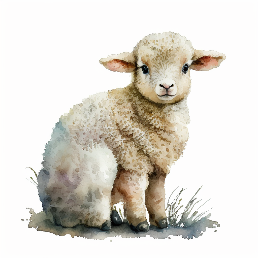 baby sheep cliparts