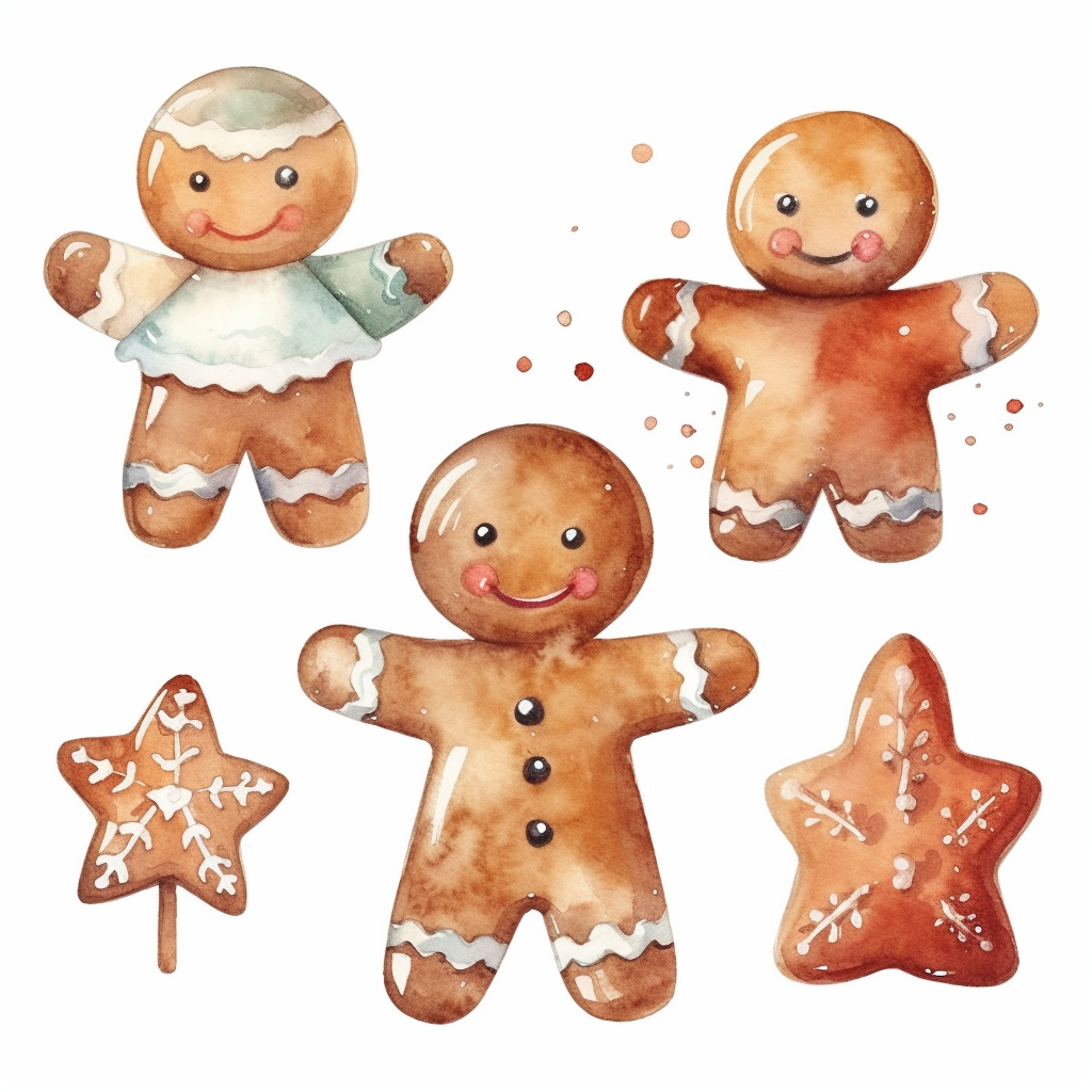 gingerbread cookie cliparts