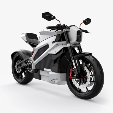 Tesla releases a line of electric bikes, designed with the same sleek, futuristic aesthetic as their cars, logo clipart, white background