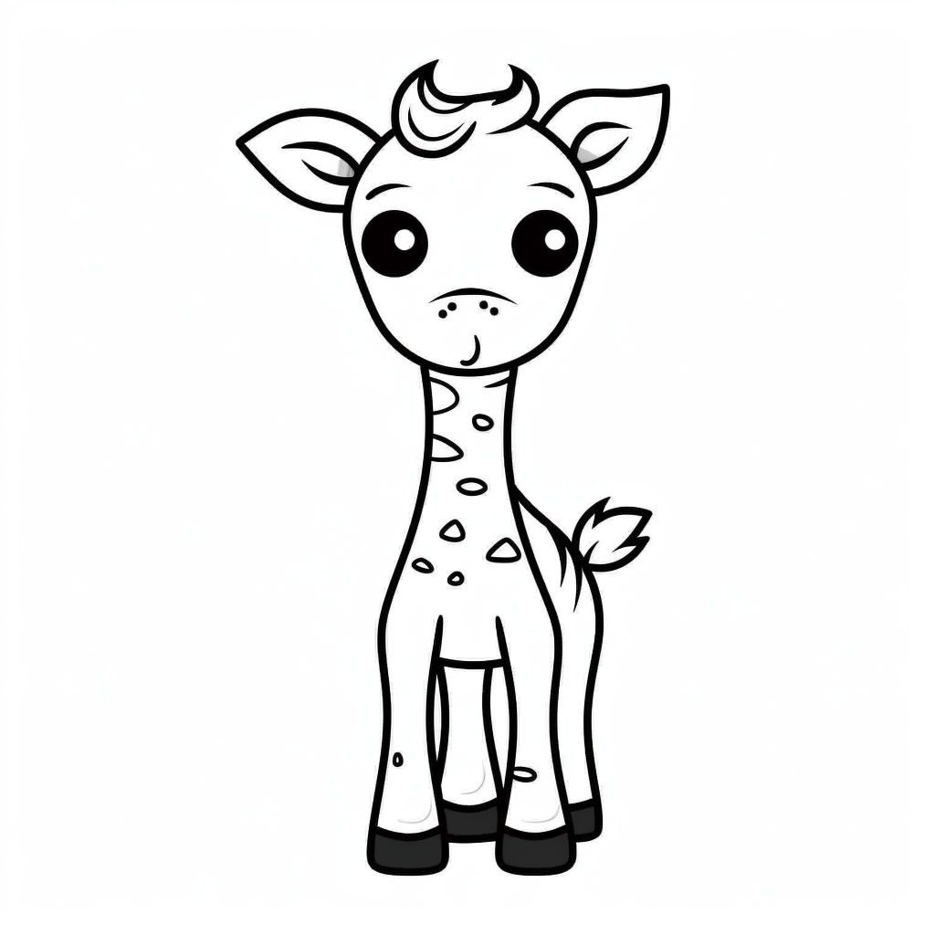 cartoon giraffe clipart