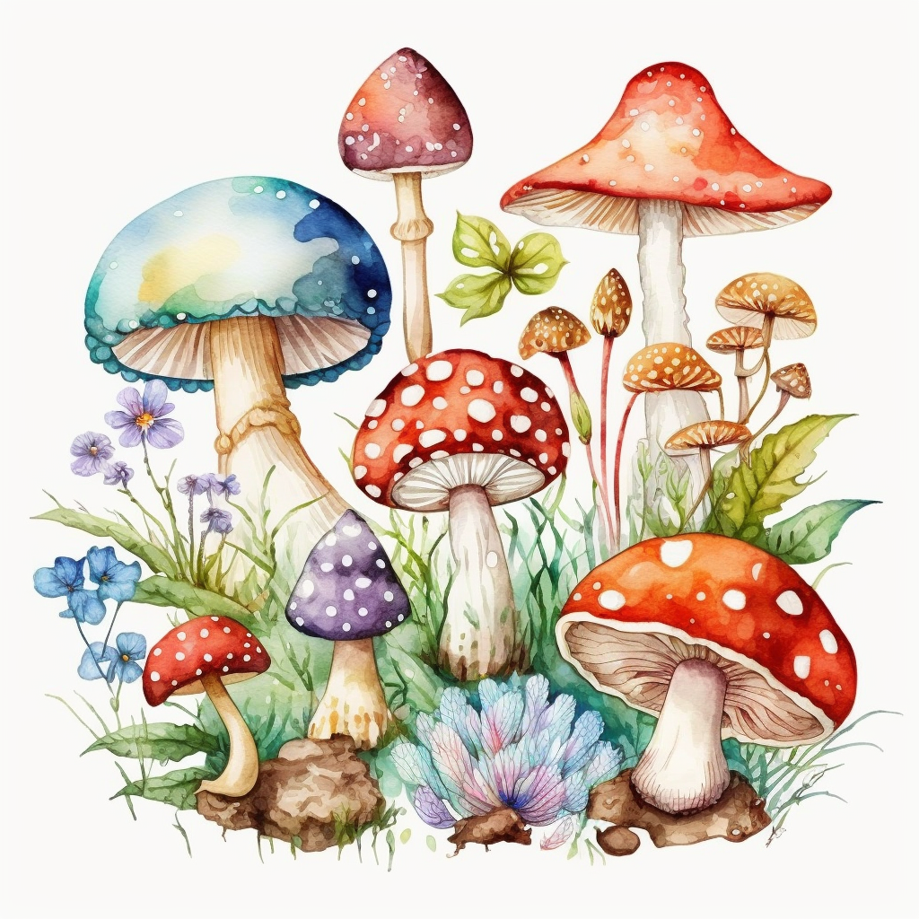 fairy toadstool cliparts
